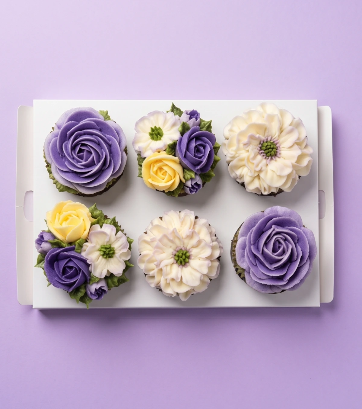 6 cupcake box arrangement